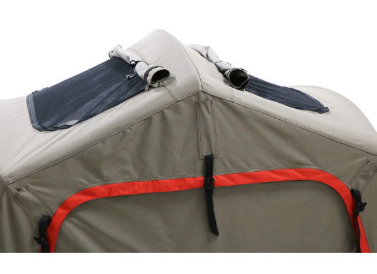 Yakima SkyRise HD Tent for Roof Rack Crossbars - 2 Person - 400 lbs - Tan and Red - Image 4