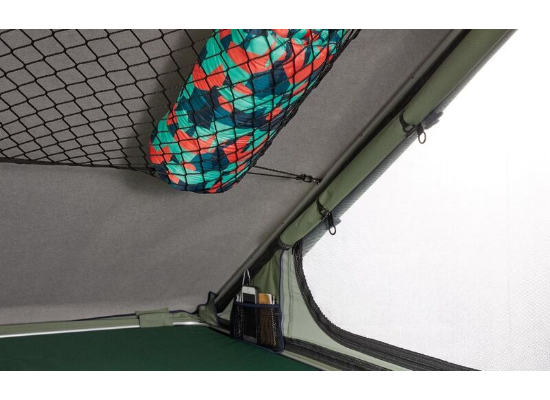Thule Basin Wedge Rooftop Tent and Cargo Box - 2 Person - 600 lbs - Black and Olive Green - Image 3