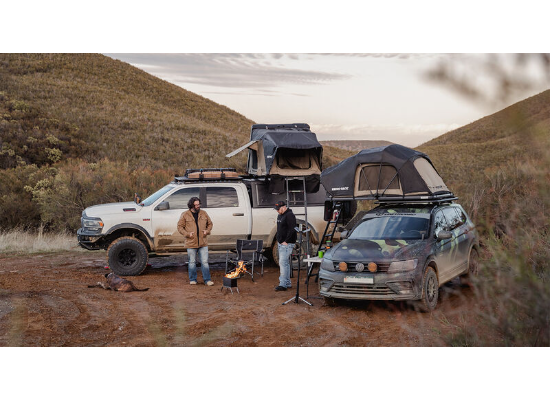 Rhino-Rack Soft Shell Rooftop Tent - 2 Person - 661 lbs - Black and Brown - Image 6