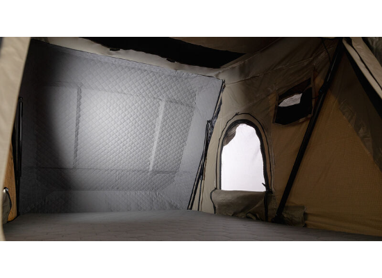 Rhino Rack Hard Shell Rooftop Tent - 2 Person - 661 lbs - Black and Brown - Image 6