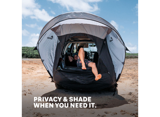 Napier Sportz Cove SUV Tent w/ Awning - Small - 2 Person - Black and Gray - Image 2