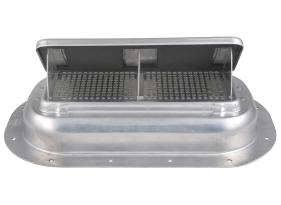 Redline 2-Way Pop-Up Roof Vent with Garnish for Enclosed Trailers - Aluminum - Image 4