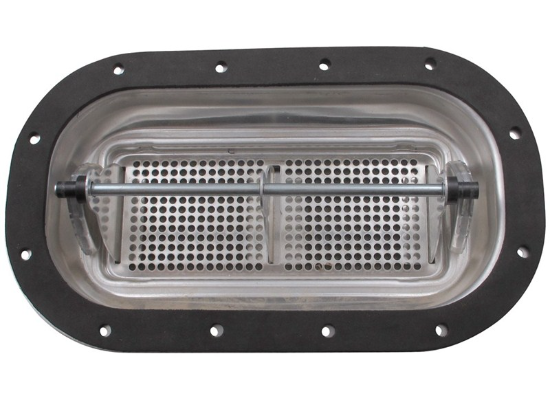 Redline 2-Way Pop-Up Roof Vent with Garnish for Enclosed Trailers - Aluminum - Image 2