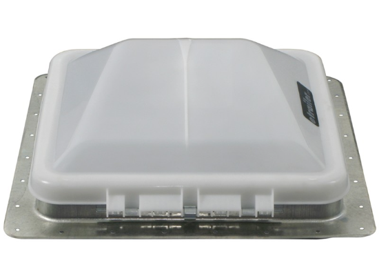 Ventline Ventadome Roof Vent w/ 12V Fan - Powered Lift - 14-1/4" x 14-1/4" - White - Image 3