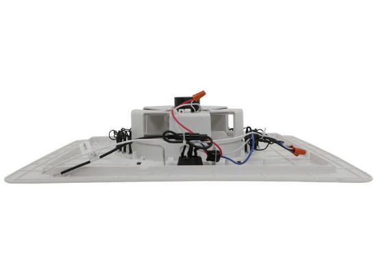 MaxxFan Mini Plus Manual RV Roof Vent w/ 12V Fan - LED Light - White - Image 5