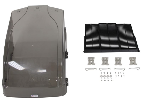 MaxxAir FanMate RV and Trailer Roof Vent Cover - 26" x 18-1/8" x 10-1/4" - Smoke - Image 4