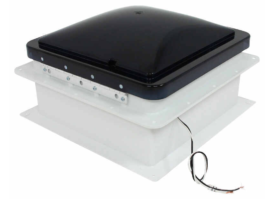 Dometic FanTastic Roof Vent w/ 12V Fan and Thermostat - Manual Lift - 14-1/4" x 14-1/4" - Image 5