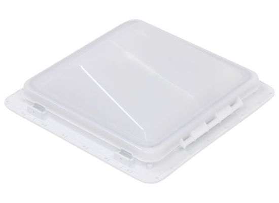 Ventline E-Z Lift Ventadome Trailer Roof Vent w/ 12V Fan - Manual Lift - White - Canada Approved - Image 4