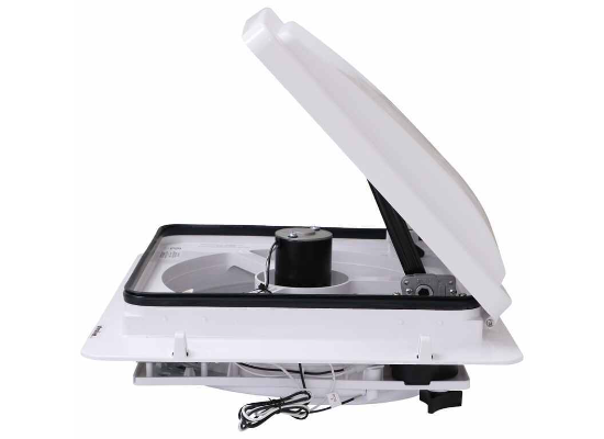 Replacement MaxxFan Plus 4-Speed Roof Vent with White Lid - Image 3