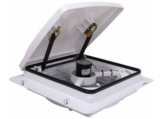 Replacement MaxxFan Plus 4-Speed Roof Vent with White Lid - Image 2