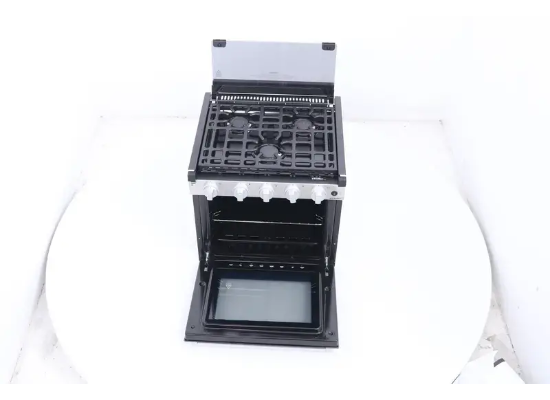 Furrion Propane RV Range with Glass Cover - 3 Burners - 21" Tall - Stainless Steel - Image 8