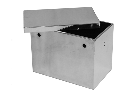 Tow-Rax Battery Box - Polished Aluminum - 14" Long x 9" Wide x 10-3/8" Tall - Image 5