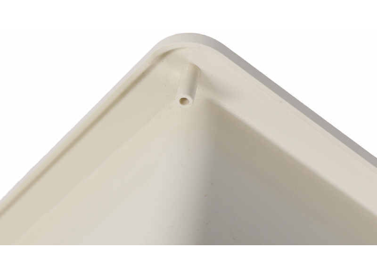 Better Bath RV Kitchen Sink - Single Bowl - 15" Long x 13" Wide - Parchment - Image 2