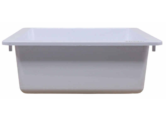 Better Bath RV Kitchen Sink - Single Bowl - 15" Long x 13" Wide - White - Image 4