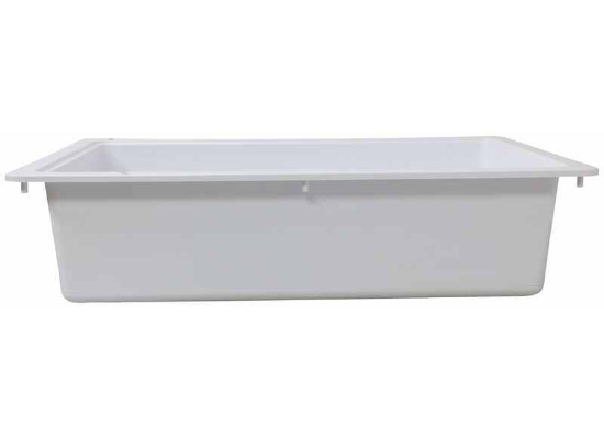 Better Bath RV Kitchen Sink - Single Bowl - 25" Long x 17" Wide - White