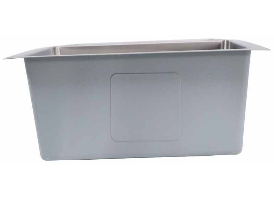 Better Bath RV Kitchen Sink - Double Bowl - 27" Long x 16" Wide - Stainless Steel - Image 4