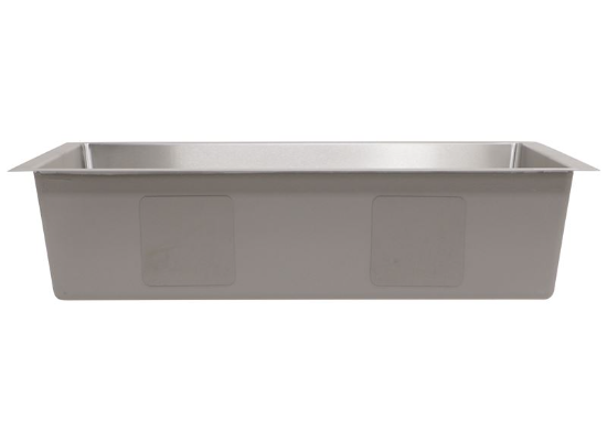 Better Bath RV Kitchen Sink - Single Bowl - 27" Long x 16" Wide - Stainless Steel - Image 3