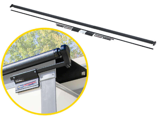 Solera RV Slide-Out Awning - 181" Wide - Black - Image 5