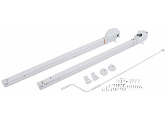 Solera Hybrid Universal Arms for Manual Crank-Style RV Awnings - 69" Long - White - Image 7