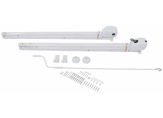 Solera Hybrid Universal Arms for Manual Crank-Style RV Awnings - 69" Long - White - Image 5