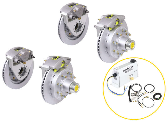 DeeMaxx Disc Brake Kit w/ Actuator for Tandem Axle Trailers - 13" Hub/Rotor - 8 on 6-1/2 - 7K - Image 8