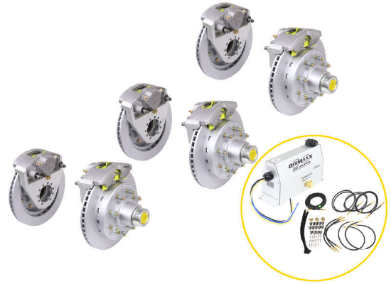 DeeMaxx Disc Brake Kit w/ Actuator for Triple Axle Trailers - 13" Hub/Rotor - 8 on 6-1/2 - 7K - Image 8