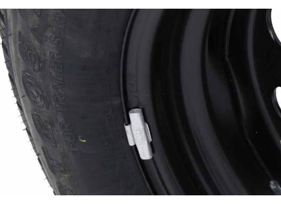 Provider ST205/75R15 Radial Trailer Tire w/ 15" Vesper Black Mod Wheel - 5 on 5 - Load Range C - Image 5