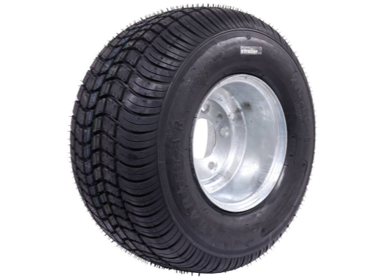 Kenda 215/60-8 Bias Trailer Tire with 8" Galvanized Wheel - 5 on 4-1/2 - Load Range D - Image 4