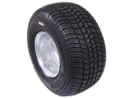 Kenda 215/60-8 Bias Trailer Tire with 8" Galvanized Wheel - 5 on 4-1/2 - Load Range D - Image 3