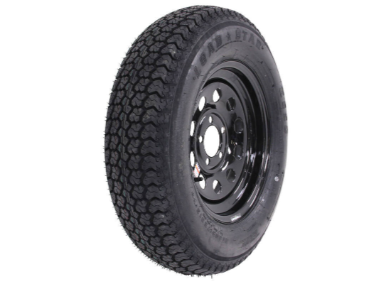 Loadstar ST205/75D15 Bias Trailer Tire w/ 15" Black Mod Wheel - 5 on 4-1/2 - Load Range C - Image 2