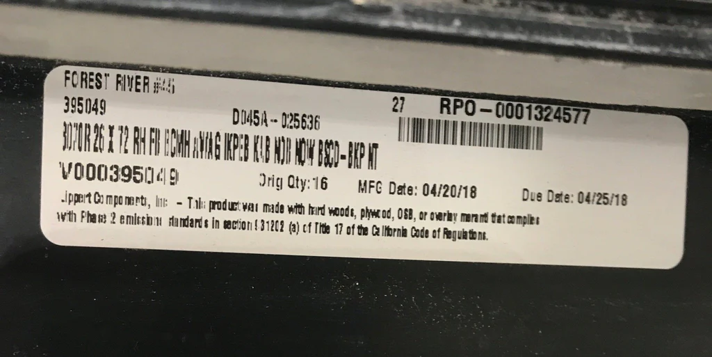Used RV Radius Entry Door 72" x 25 1/2" - Image 2