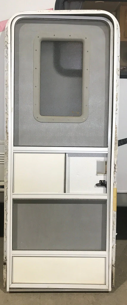 Used RV Radius Entry Door 77 1/2" x 29 1/2" - Image 2