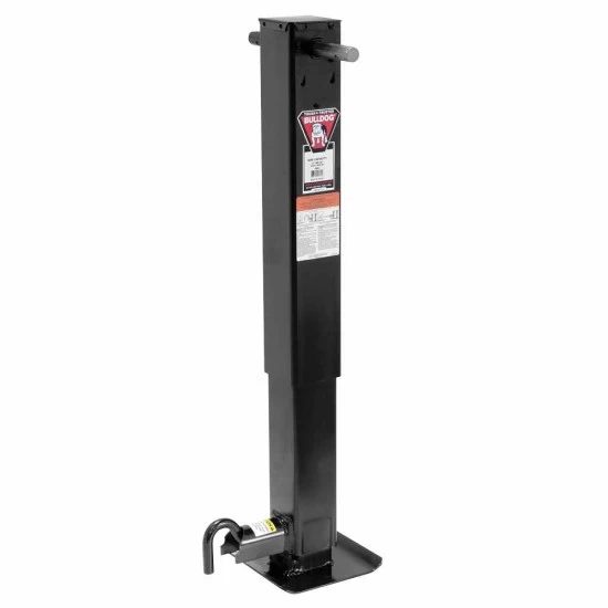 Bulldog Single 12,000 lbs. Square Trailer Jack w/ Bulldog Electric Power Motor Kit w/ Manual Override Crank for Gooseneck Dump Agricultural Construction Heavy-Duty Utility Horse Livestock Trailers - Image 4
