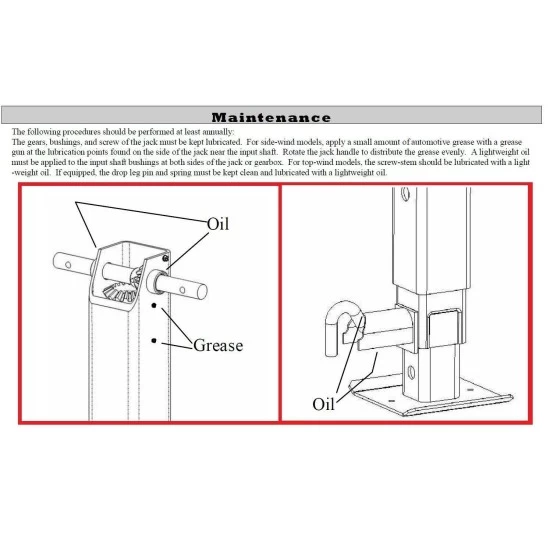 Bulldog Tandem Trailer Jack Landing Gear Set 24K Static 20K Lift Spring Return Drop Leg Complete System - Image 5