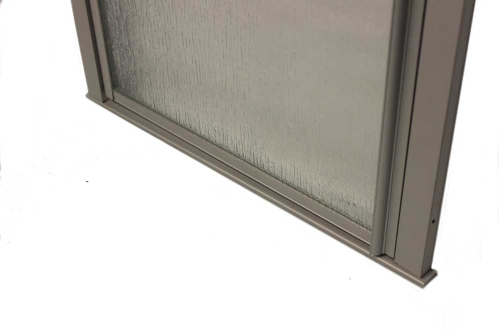 24″ x 65″ Pivot Shower Door with Obscured Glass – Nickel - Image 3