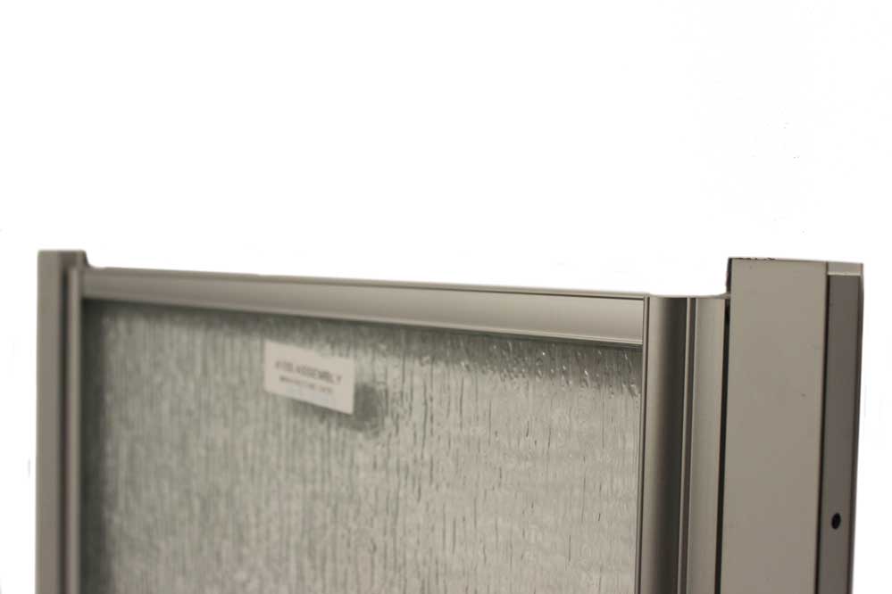 24″ x 65″ Pivot Shower Door with Obscured Glass – Nickel - Image 2