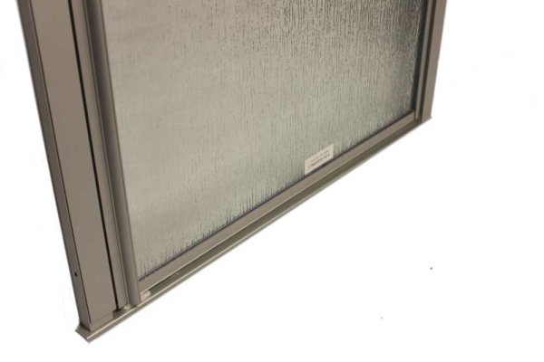 32″ x 66″ Pivot Shower Door with Obscured Glass – Nickel - Image 3