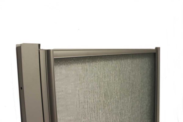 32″ x 66″ Pivot Shower Door with Obscured Glass – Nickel - Image 2