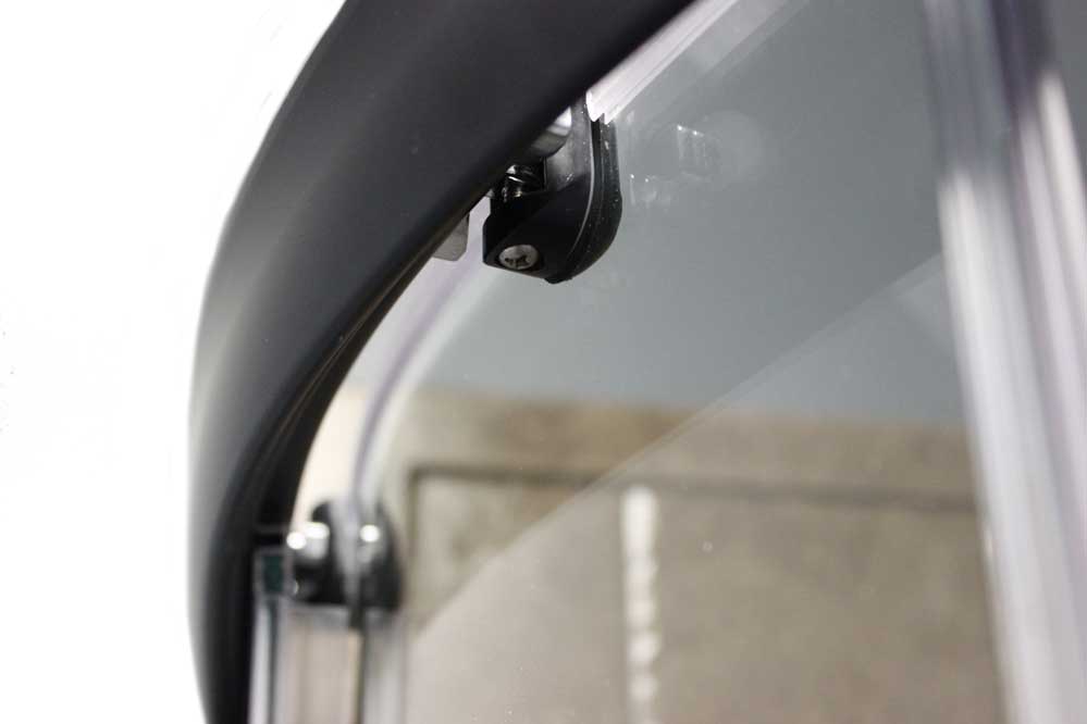 32″ Round Shower Door with Clear Glass -Dark Oil Rubbed Bronze - Image 6