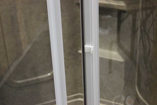 32″ Angle Shower Door with Clear Glass – Nickel - Image 3