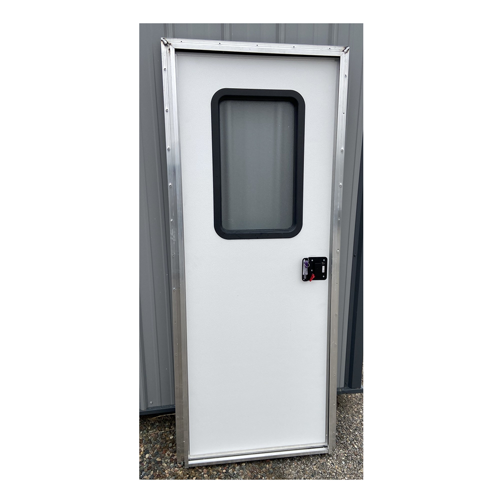 72"X28" White Fiberglass Square Top Entrance Door - Image 2