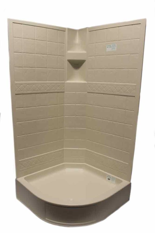 36″ x 67″ Hex Surround – Tiled – Parchment - Image 2