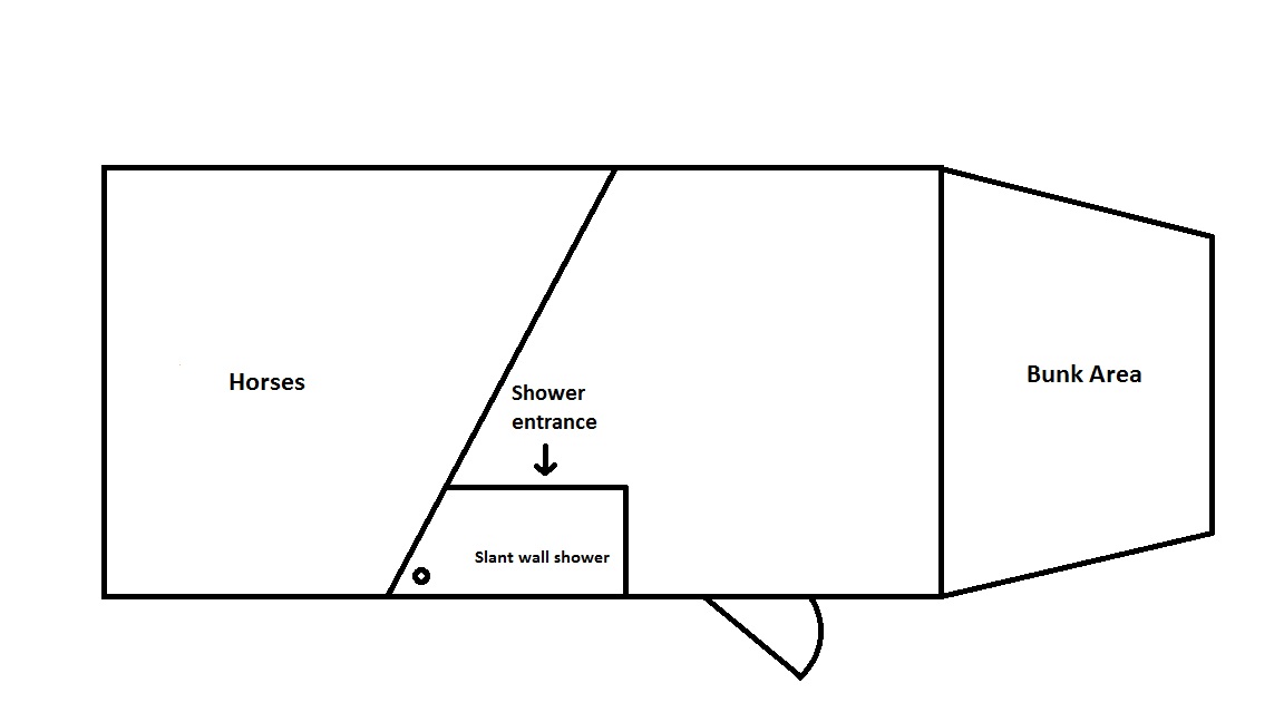 24″ x 50″ Slant Angle Combo Pan – Right Hand Drain – White-with Holding Tank - Image 4