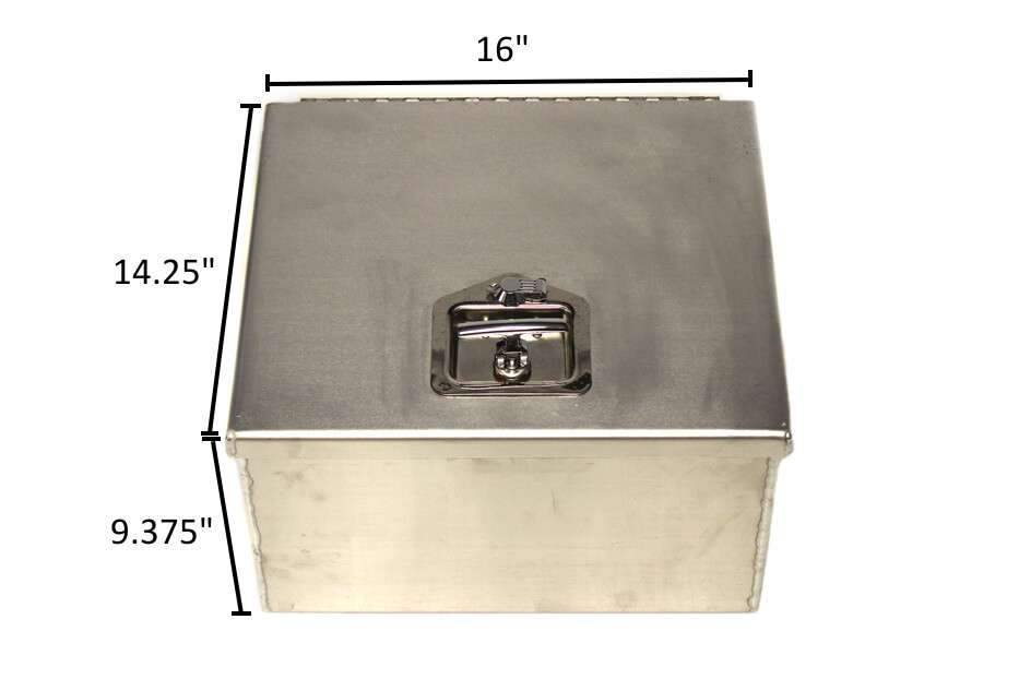 Single Battery Box with Back and Latch