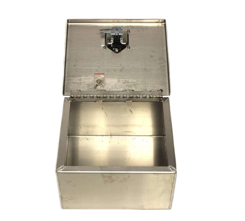 Single Battery Box with Back and Latch - Image 2