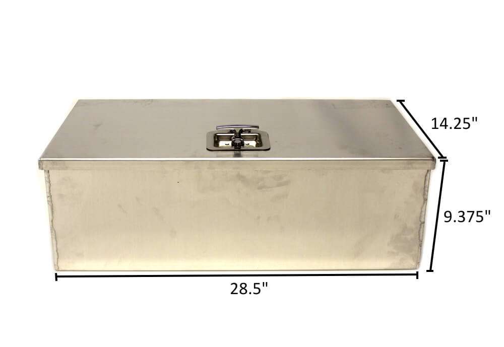 Dual Battery Box with Back and Latch