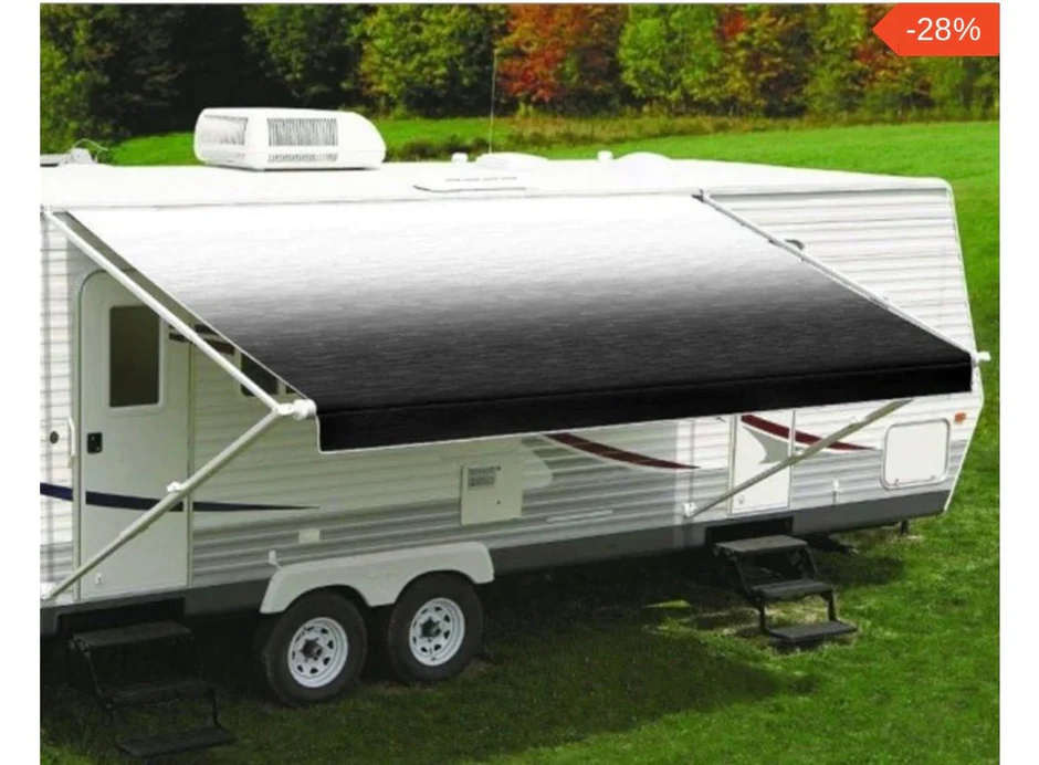 Used Complete Manual Awning Dometic / A&E 15' New Canvas - Image 2