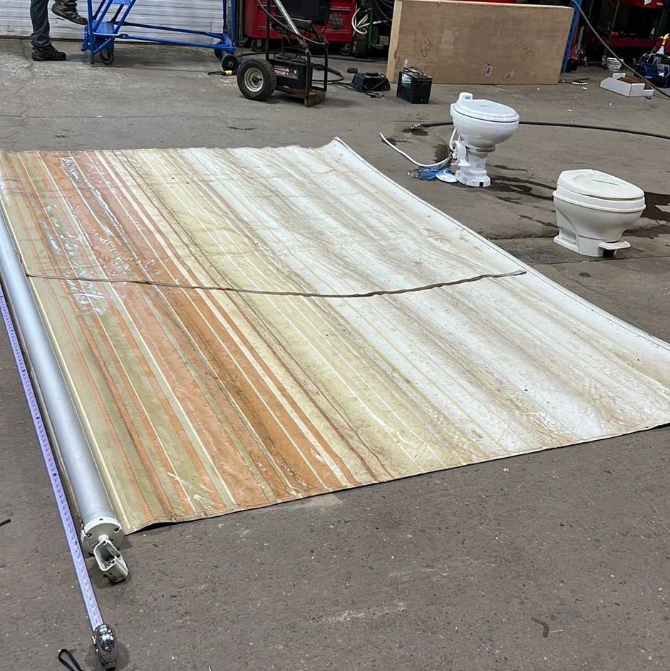 Used Complete Manual Awning Norseman sunburst 12’ 7”