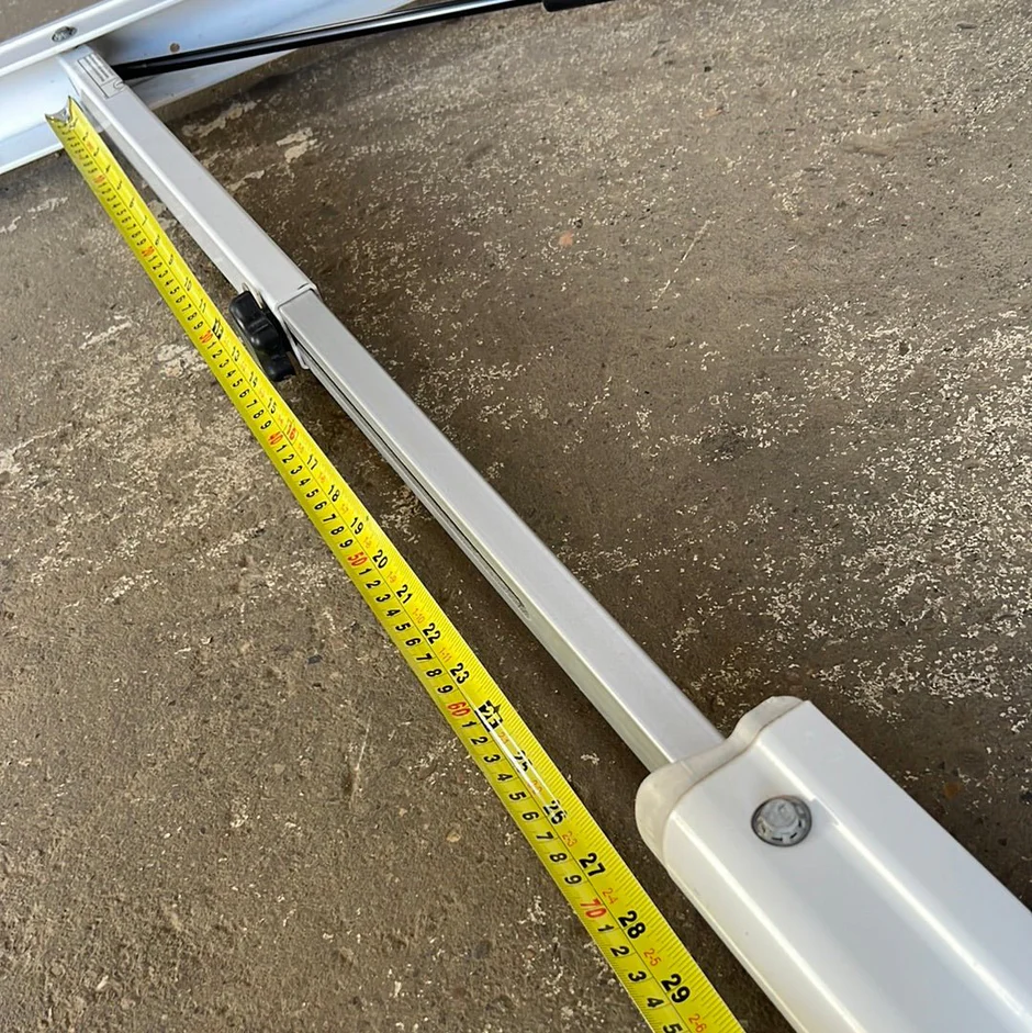 Used Dometic 9100 power awning arm standard LH Idler (Non-Power) side 65 5/8" with adjustable pitch arm 8952002.400B - Image 5